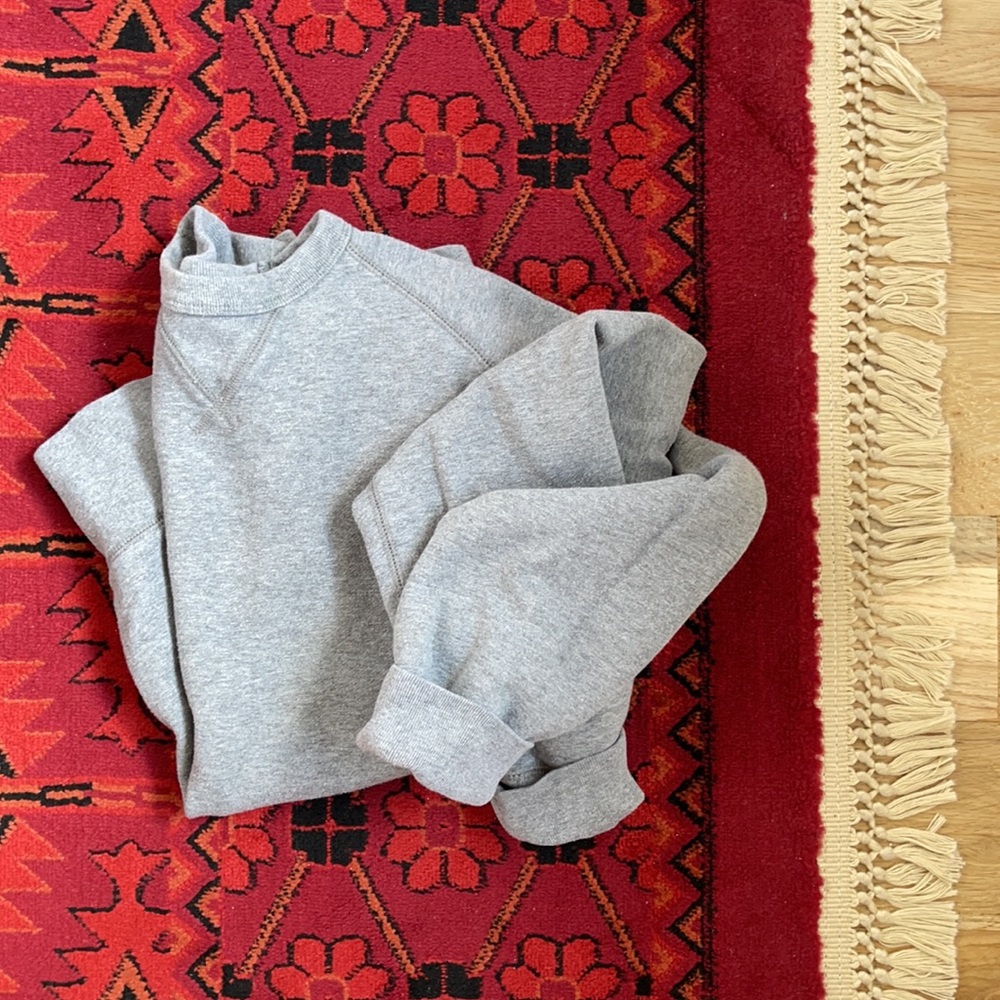 Gap Lived-In Grey Varsity Sweatshirt Men’s Small